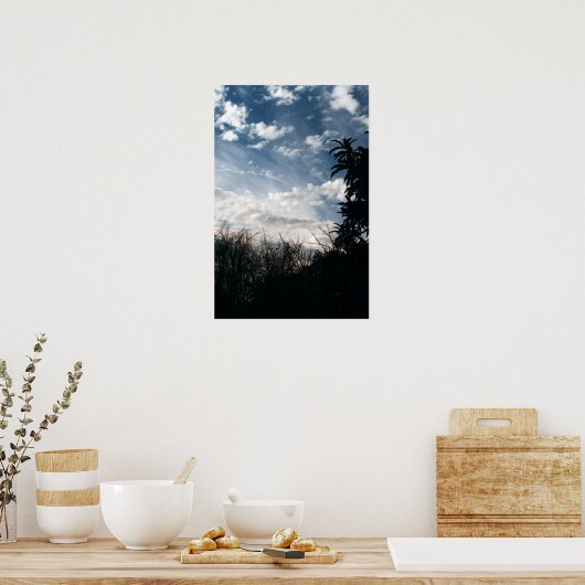 曇った裏庭 ポスター (キッチン)