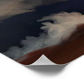 曇った雷雨 ポスター (角)