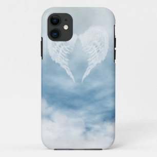 曇った青空の天使の翼 iPhone 11 ケース