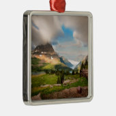 曇ったmountains |高山湖 メタルオーナメント (右)