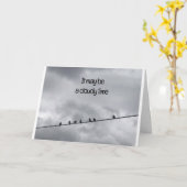 曇っているかもしれないけど友達に迎えに来てくれ カード (黄色い花)