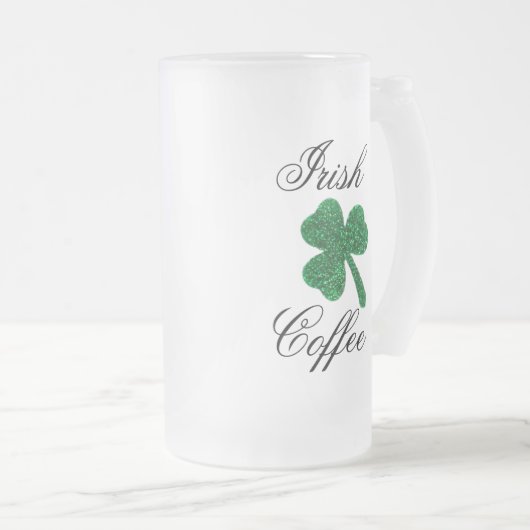 曇らされたアイリッシュコーヒーのマグ フロストグラスビールジョッキ (正面右)