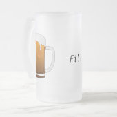 曇らされたカスタマイズ可能なビールのジョッキ フロストグラスビールジョッキ (正面左)