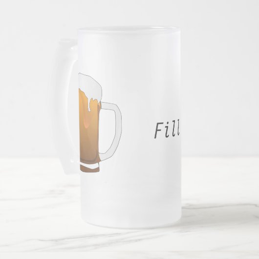 曇らされたカスタマイズ可能なビールのジョッキ フロストグラスビールジョッキ (正面左)