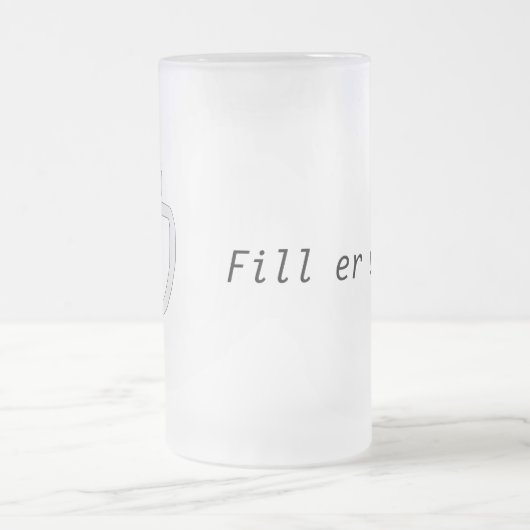 曇らされたカスタマイズ可能なビールのジョッキ フロストグラスビールジョッキ (中央)