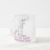 曇らされたガラスのコーヒー・マグ フロストグラスマグカップ (正面左)