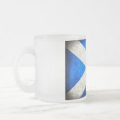 曇らされたガラスのマグのスコットランドの旗 フロストグラスマグカップ (左)