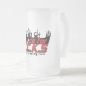 曇らされたガラスのマグ フロストグラスビールジョッキ (正面右)