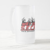 曇らされたガラスのマグ フロストグラスビールジョッキ (正面左)