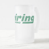 曇らされたガラスのマグ フロストグラスビールジョッキ (正面右)