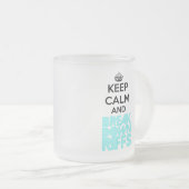 曇らされたガラスのマグ フロストグラスマグカップ (正面右)