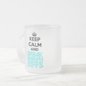 曇らされたガラスのマグ フロストグラスマグカップ (正面左)