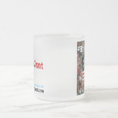 曇らされたガラスのマグ- #BothSidesDont フロストグラスマグカップ (中央)