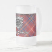 曇らされたガラスステイン-私はLichtie赤いファンです! - フロストグラスビールジョッキ (正面右)