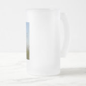 曇らされたガラス フロストグラスビールジョッキ (正面右)