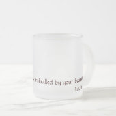 曇らされたコーヒー・マグ フロストグラスマグカップ (正面右)