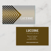 曇らされたシェブロンカスタムなデザイナー名刺 名刺 (正面/裏面)