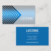 曇らされたシェブロンカスタムなデザイナー名刺 名刺 (正面/裏面)