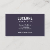 曇らされたシェブロンカスタムなデザイナー名刺 名刺 (裏面)