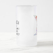 曇らされたステイン-ウォッカはセラピーより安いです フロストグラスビールジョッキ (中央)