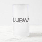 曇らされたビールのジョッキ- CLUBWAKA Wordmark フロストグラスビールジョッキ (中央)