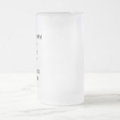 曇らされたマグのおもしろいな引用文の半分入った半分空っぽ フロストグラスビールジョッキ (中央)