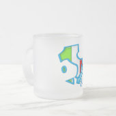 曇らされたマグのイタリアンなフィギュアスケート フロストグラスマグカップ (正面左)