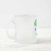 曇らされたマグのイタリアンなフィギュアスケート フロストグラスマグカップ (左)