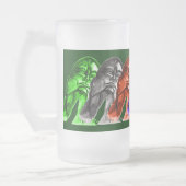 曇らされたマグの捜索 フロストグラスビールジョッキ (左)