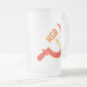 曇らされたマグを競争させるKGB フロストグラスビールジョッキ (正面右)