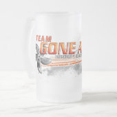 曇らされたマグ フロストグラスビールジョッキ (正面左)