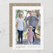 曇らされた休日の写真カード シーズンカード (正面/裏面)