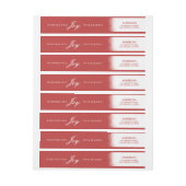 曇らされた休日の差出人住所ラベル ラップアラウンドラベル (シート)