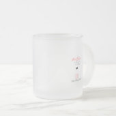 曇らされた信頼は山のマグの♡を動かすことができます フロストグラスマグカップ (正面右)