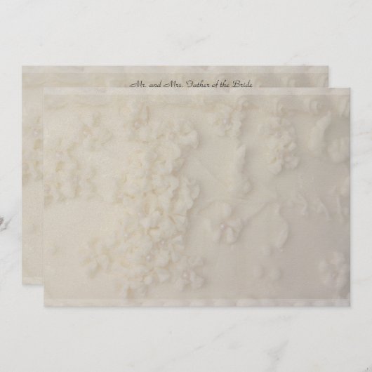 曇らされた結婚式招待状 招待状 (正面/裏面)