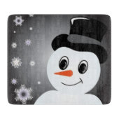 曇らされた雪だるま カッティングボード (正面)