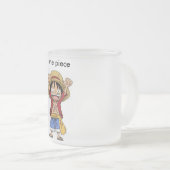 曇らされた10のozの曇らされたガラスのマグ フロストグラスマグカップ (正面右)