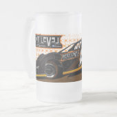 曇らされた16のozの曇らされたガラスのマグ フロストグラスビールジョッキ (正面左)