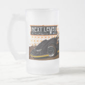 曇らされた16のozの曇らされたガラスのマグ フロストグラスビールジョッキ (左)