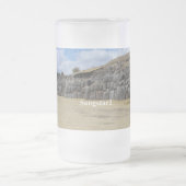 曇らされた473のmlの曇らされたガラスのマグ フロストグラスビールジョッキ (中央)