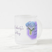 曇らされるマッサージセラピストは望まれるようにマグカスタマイズ フロストグラスマグカップ (正面右)