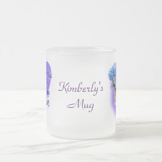 曇らされるマッサージセラピストは望まれるようにマグカスタマイズ フロストグラスマグカップ (中央)