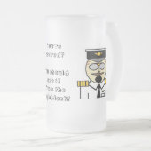 曇らされるflightdeckからのそれを見るべきです フロストグラスビールジョッキ (正面右)