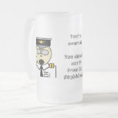 曇らされるflightdeckからのそれを見るべきです フロストグラスビールジョッキ (正面左)