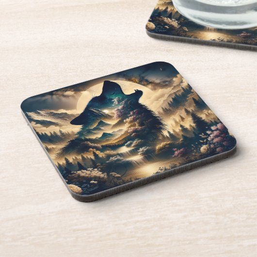 曇りの夜に狼が月でハウリング コースター (左側)