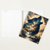 曇りの夜に狼が月でハウリング プランナー手帳 (ディスプレー)