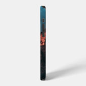 曇りの日のブラウンマウンテン iPhoneケース (左側面)