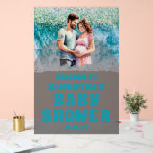 曇りアクリルビーチ赤ちゃんシャワー歓迎サイン アクリルサイン (ウェディング)