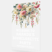 曇りアクリルフローラバチェロレッテ歓迎サイン アクリルサイン (傾斜)