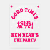 曇りアクリル大晦日パーティー歓迎サイン アクリルサイン (正面)